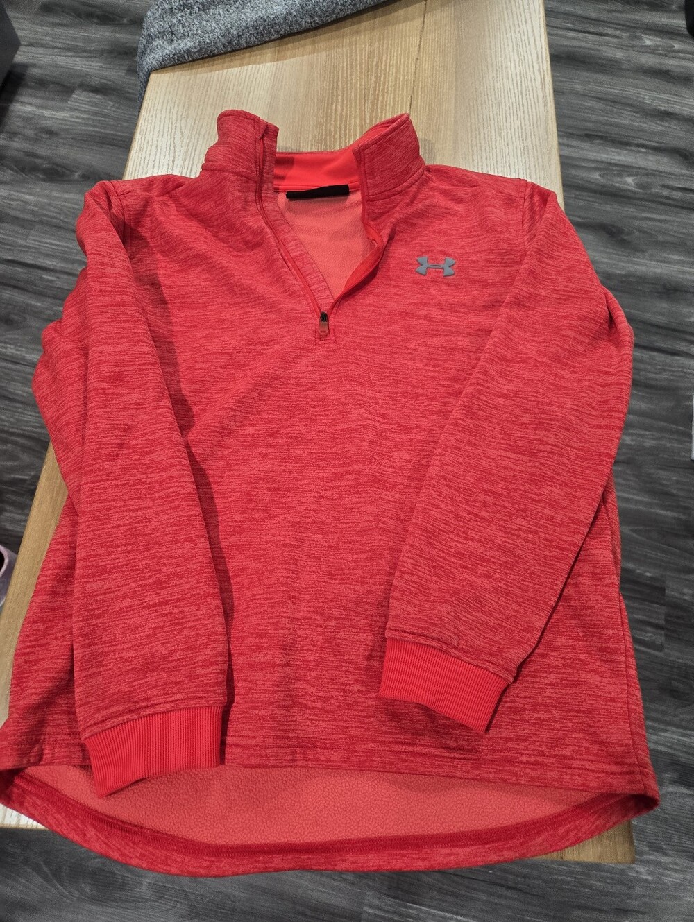Under Armour Men’s Heathered Red Quarter-Zip Pullover